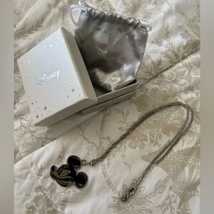 Disney Anger Mickey Mouse Necklace 24” Adjustable Stainless Steel